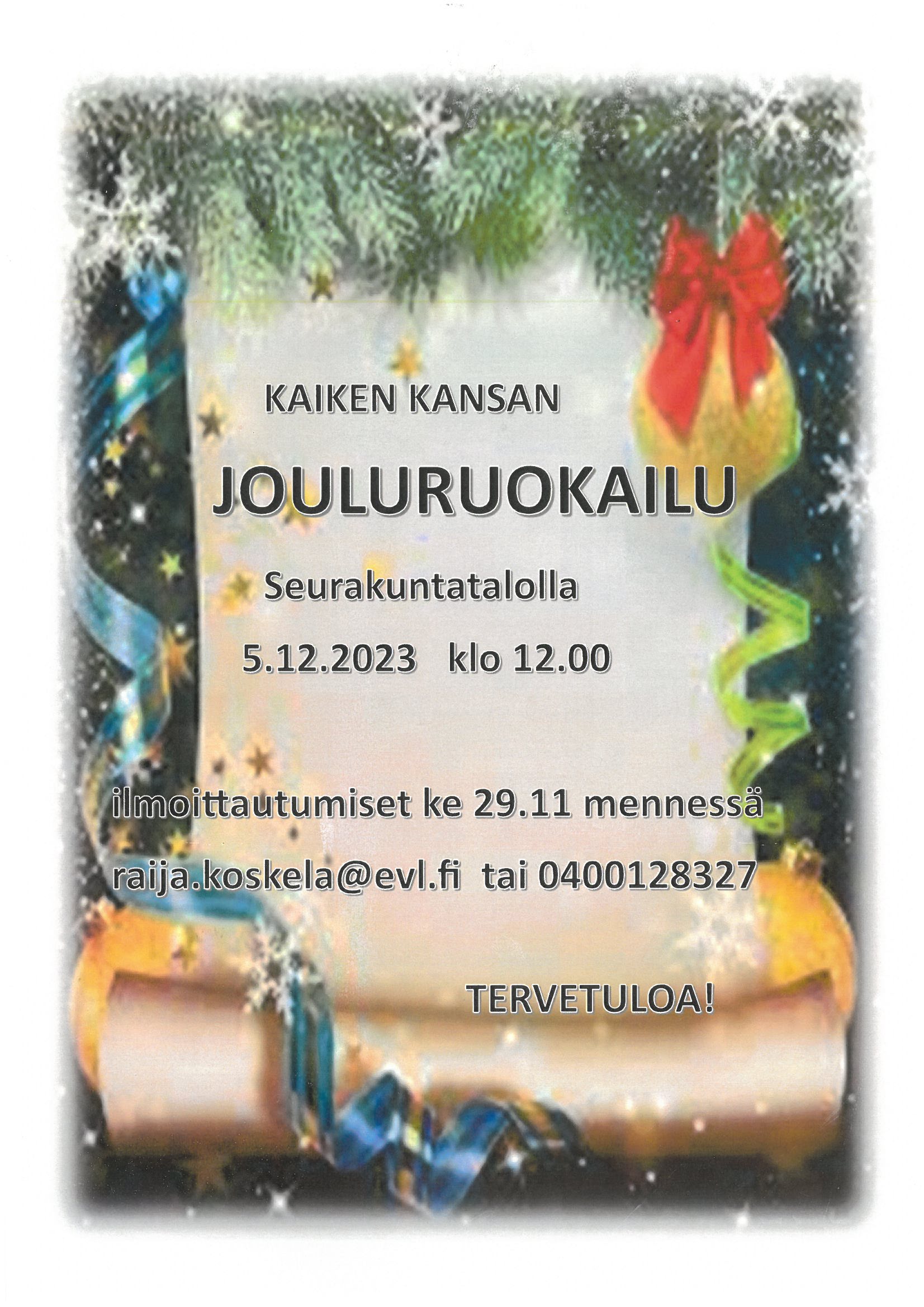KAIKEN KANSAN JOULURUOKAILU